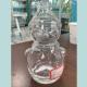 Transparent Flint Glass Snowman Shape Whiskey Bottle with Decal Surface Handling