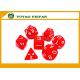 Poker Accessories White / Solid 4 6 8 10 12 Polyhedral Dice Set , Custom 20 Sided Dice