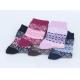 Customized christmas patterned design cosy cotton high warmth winter socks for women
