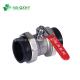 ISO HDPE Iron Core Water Socket Double Union Ball Valve for Customer Requirements
