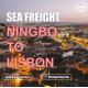 Cargo Global Sea Freight Logistics Ningbo To Lisbon Portugal Europe EMC ONE Liner