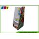 Metal Pegs Cardboard Pop Displays Floor Standing , Two Trays Shop Display Stands For Skipping Rope HD052