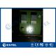 Air Conditioner Cooling Outdoor Network Enclosure Two Bay IP55 Floor Mounted Green Color