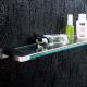 SUS304 Stainless Steel Bathroom Rack OEM Tempered Glass Shower Shelves