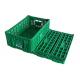 Ventilated Folding Plastic Storage Crate Basket With Handles And Lids