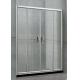 CE Certification Screen Sliding Shower Enclosures Sand Silver With Frame  6 MM Glass