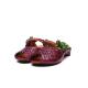 S462 New Arrivals Leather Hollow Flower Woven Women'S Shoes Fish Mouth Sexy Cool Slippers Factory Direct Sales