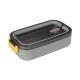 Single Layer Metal Bento Lunch Box Capacity 2L Portable PP Material