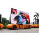 Movable SMD P8mm Truck Mounted LED Screen Rental LED Display With Steel Structure