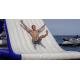 Durability Inflatable Water Slide For Kids , Non-Rotting Yacht Slide