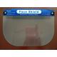 99% Transmittance Plastic Face Shield , Safety Face Shield Light Weight