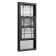 Customized UPVC Black Single-Hung Windows with Roller Blind Curtain Type