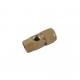 Male Thread 3 Way Straight Brass Compressor Fittings with Locknut