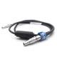 Straight Camera Power Cable Lemo 7 Pin To 4 Pin For Red DSMC2