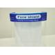 Anti Fog Disposable Face Shield Protective Cover Transparent Color Lightweight