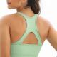 Seamlessly knitted pure-color body-hugging high-bounce sports bra running fitness yoga vest woman