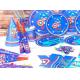 Captain America New Kids Birthday Party Decoration Set Birthday brown bear Theme Party Supplies Baby Party set