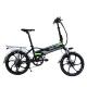 Black 7 Speed Portable Electric Bike , 48 Volt Ebike Adult Use 120kg Max Load