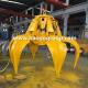 1.5m3 Electro hydraulic orange peel grab for steel scrap handling