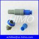 redel 5 pin waterproof ip64 plastic medical connector PFGPNG blue color