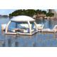 Drop Stitch Grey Leisure 6m Inflatable Floating Island