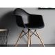 Modern luxury nordic plastic solid wood bracket dining room chair for furniture
