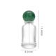 Luxury Round Glass Perfume Bottle With Marble Lid Mountain Bottom Unique Perfume Bottle