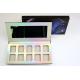 10 Pans Empty Eyeshadow Palette Case CMYK Printing With Shiny Holographic Paper