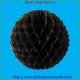 china decoration honeycomb ball for party black
