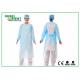 Waterproof Disposable Long Sleeve Non Woven Polyythene Isolation Gown