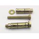 3pcs Heavy Duty M6*60 Fixing Sleeve Anchor Bolts Yellow Zinc Plated Carbon Steel