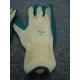 Working Latex Safety Gloves / Cotton Interlock Liner Crinkle Latex Gloves