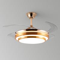 Remote Control LED Bedroom Ceiling Fan Modern Retractable Ceiling Fans With LED Lights