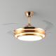 Remote Control LED Bedroom Ceiling Fan Modern Retractable Ceiling Fans With LED Lights