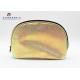 Fashionable Soft Leather Makeup Bag Round Corners Treatment Without Handle