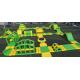 Yellow and Green Giant sea Inflatable Water Park Aqua Park For Adults