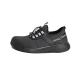 Certified Steel Toe Black Fabric Slip Oil Resistant EVA Sole Men's Safety Shoes