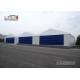 White Color Permanent Relocatable Aircraft Hangars 25 X 50 Side Hard Wall