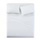 Poly Cotton 300tc Hotel White Embroidered Bed Sheet Quilt Cover Pillowcase Set