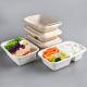 Bagasse Fiber Biodegradable Containers With Lids For Takeout Parties