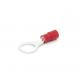 Red Nylon Insulated Single Crimp 0.5-2.5mm2 Ring Terminals TLC Terminals