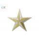 Gold Thread Star Embroidered Military Patches Design Sew On Backing Type For Caps