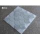 Natural Stone Carrara Marble Mosaic Tile Ginkgo Leaf Shaped Moisture Proof
