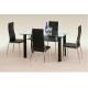 hot sell glass rectangle dining table xydt-024