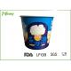 Blue Color 85oz Disposable paper popcorn cups For Cinema Watching Movie