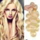 Double Weft No Shed Can Be Permed Aligned Cuticles Body Wave brazilian remy hair blonde