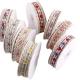 2.5cm Lace Edged Flroal Jacquard Ribbon Gift Packing Polyester Ribbon For Packaging