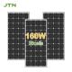 160W All Black Mono Solar Panel Bifacial Cells Customized