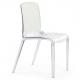 transparent polycarbonate chair/ LeisureMod Laos Clear Modern Dining Chair