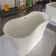 Acrylic Artificial Stone Free Standing Bath Tubs Easy Maintenance